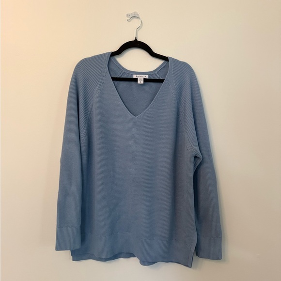 Athleta Sweaters - Athleta Light Blue V-Neck Sweater